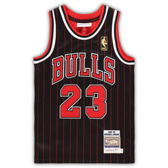 Michael Jordan Chicago Bulls Preschool 1996/97 Hardwood Classics Authentic Jersey Black - Mitchell & Ness