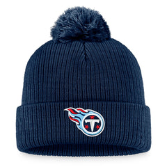 Tennessee Titans Women's Cuffed Knit Hat with Pom - Navy Hats