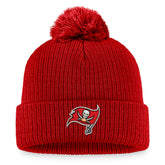 Tampa Bay Buccaneers Women's Cuffed Knit Hat with Pom - Red Hats