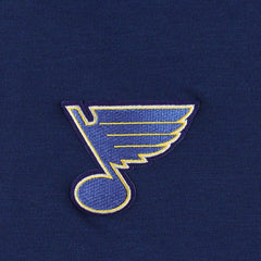 St. Louis Blues Antigua Spikes Raglan Quarter-Zip Hoodie - Heather Navy | US 200360267