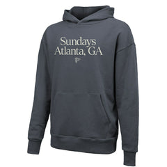 Atlanta Falcons Majestic Threads Unisex Sundays Pullover Hoodie - Gray Hoodies