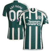 Manchester United 2023/24 Away Custom Jersey Green - Adidas outlet