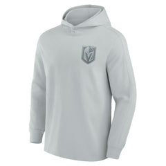 Vegas Golden Knights Fanatics Elements Lightweight Tri-Blend Fleece Hoodie - Gray | US 200363654
