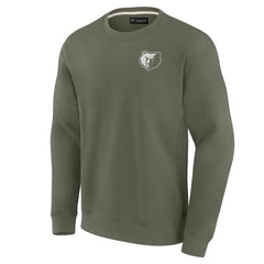 Memphis Grizzlies Unisex Elements Super Soft Fleece Pullover Sweatshirt Olive - Fanatics