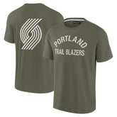 Portland Trail Blazers Unisex Elements Super Soft Short Sleeve T-Shirt Olive - Fanatics