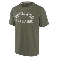 Portland Trail Blazers Unisex Elements Super Soft Short Sleeve T-Shirt Olive - Fanatics