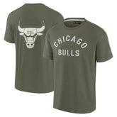 Chicago Bulls Unisex Elements Super Soft Short Sleeve T-Shirt Olive - Fanatics