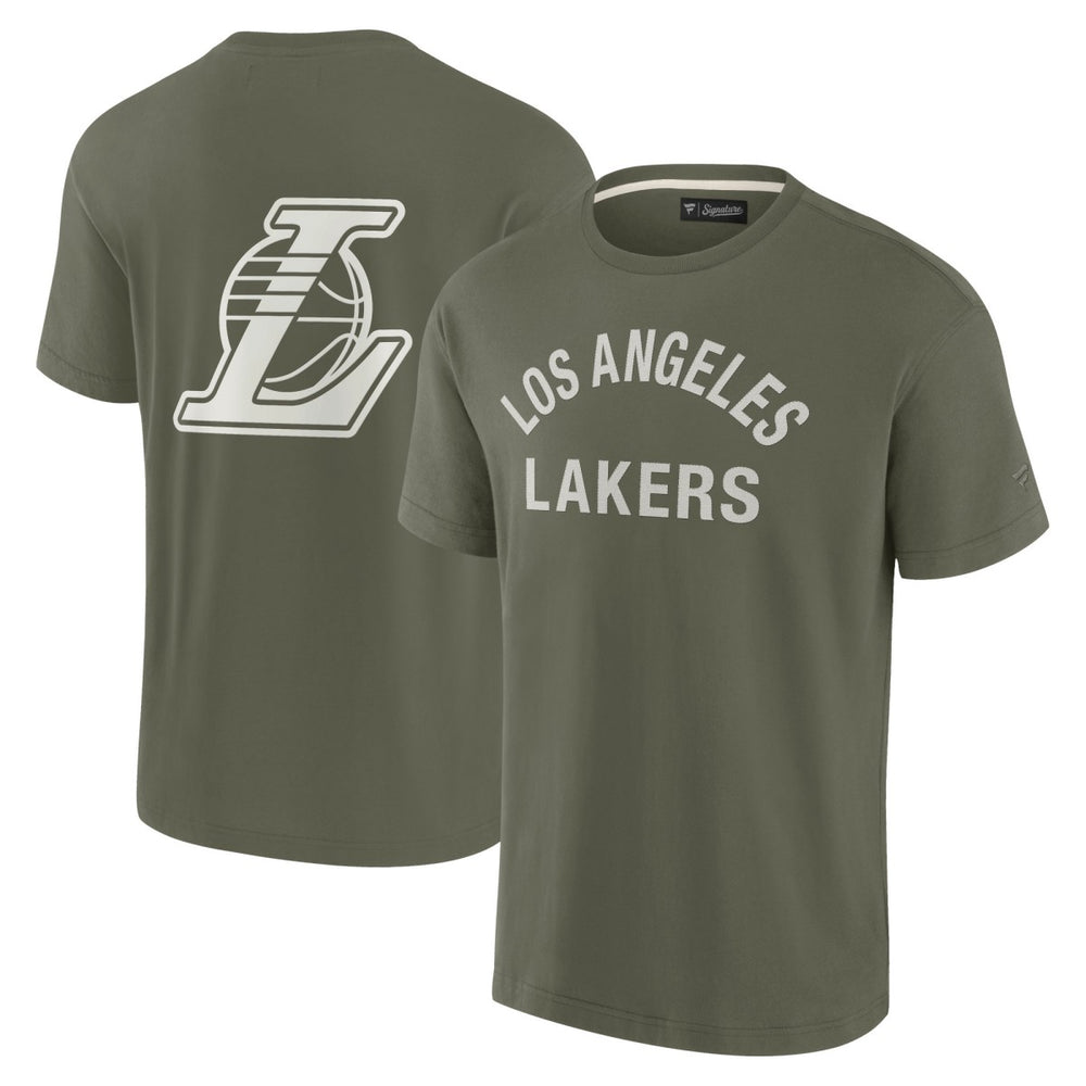 Los Angeles Lakers Unisex Elements Super Soft Short Sleeve T-Shirt Olive - Fanatics