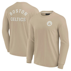 Boston Celtics Unisex Elements Super Soft Long Sleeve T-Shirt Khaki - Fanatics