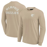 Memphis Grizzlies Unisex Elements Super Soft Long Sleeve T-Shirt Khaki - Fanatics