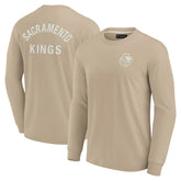 Sacramento Kings Unisex Elements Super Soft Long Sleeve T-Shirt Khaki - Fanatics