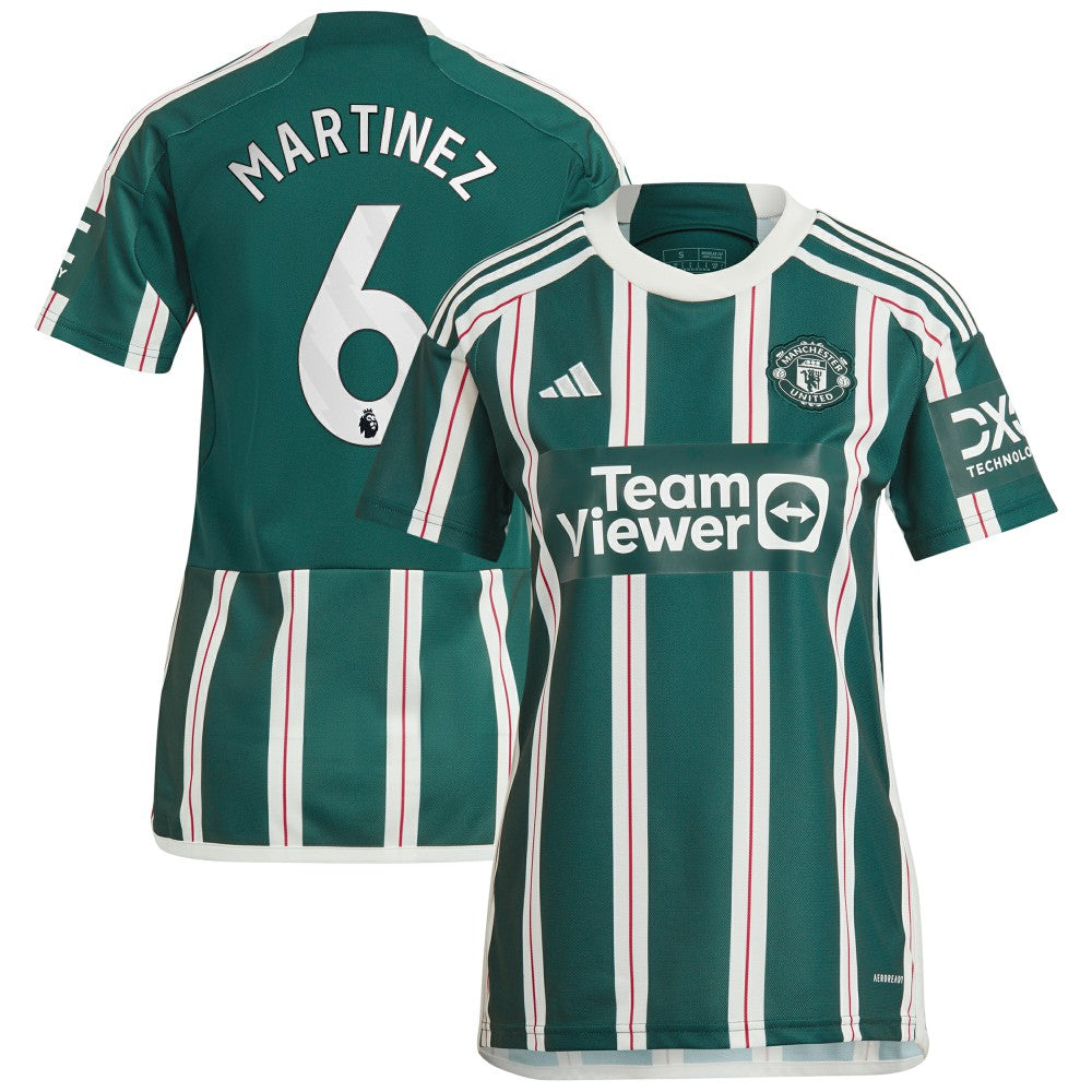 Lisandro Martínez Manchester United Women's 2023/24 Away Replica Player Jersey Green - Adidas outlet