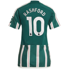 Marcus Rashford Manchester United Women's 2023/24 Away Replica Player Jersey Green - Adidas on sale