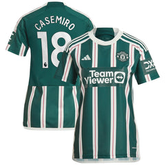 Casemiro Manchester United Women's 2023/24 Away Replica Player Jersey Green - Adidas for sale