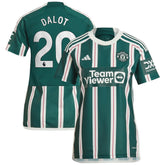Diogo Dalot Manchester United Women's 2023/24 Away Replica Player Jersey Green - Adidas online