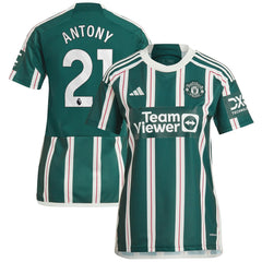Antony Manchester United Women's 2023/24 Away Replica Player Jersey Green - Adidas sale