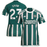 Luke Shaw Manchester United Women's 2023/24 Away Replica Player Jersey Green - Adidas sale