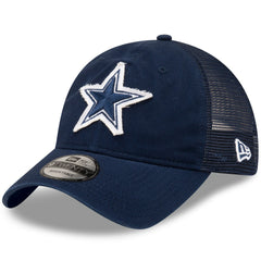 Dallas Cowboys New Era Game Day 9TWENTY Adjustable Trucker Hat - Navy Hats