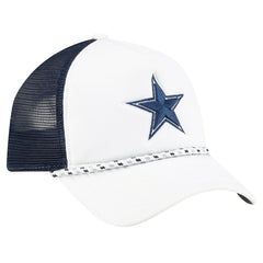 Dallas Cowboys New Era Court Sport Foam Front A-Frame 9FORTY Adjustable Trucker Hat - White/Navy Hats