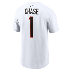 Ja'Marr Chase Cincinnati Bengals Player Name & Number T-Shirt - White T-shirts