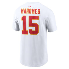 Patrick Mahomes Kansas City Chiefs Player Name & Number T-Shirt - White T-shirts