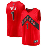 Gradey Dick Toronto Raptors Fast Break Player Jersey Icon Edition Red - Fanatics