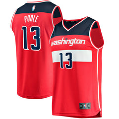 Jordan Poole Washington Wizards Fast Break Player Jersey Icon Edition Red - Fanatics