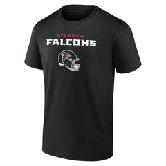 Atlanta Falcons Personalized Name & Number Team Wordmark T-Shirt - Black T-shirts