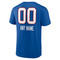 Buffalo Bills Personalized Name & Number Team Wordmark T-Shirt - Royal T-shirts