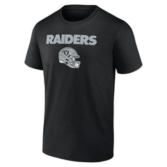 Las Vegas Raiders Personalized Name & Number Team Wordmark T-Shirt - Black T-shirts