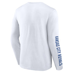 Kansas City Royals Fanatics Press Box Long Sleeve T-Shirt - White T-shirts