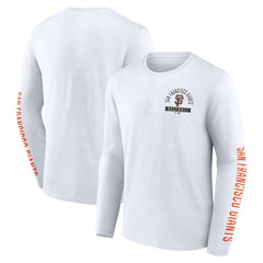 San Francisco Giants Fanatics Press Box Long Sleeve T-Shirt - White T-shirts