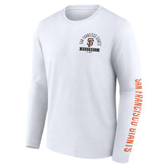 San Francisco Giants Fanatics Press Box Long Sleeve T-Shirt - White T-shirts