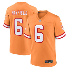 Baker Mayfield Tampa Bay Buccaneers Throwback Game Jersey - Orange Jerseys