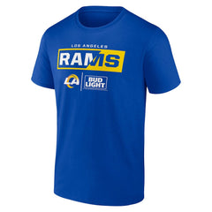 Los Angeles Rams NFL x Bud Light T-Shirt - Royal T-shirts