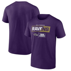 Baltimore Ravens NFL x Bud Light T-Shirt - Purple T-shirts