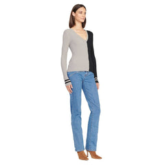 Las Vegas Raiders STAUD Women's Cargo Sweater - Silver/Black