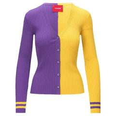 Minnesota Vikings STAUD Women's Cargo Sweater - Purple/Gold