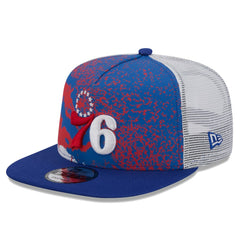 Philadelphia 76ers Court Sport Speckle 9FIFTY Snapback Hat Royal - New Era