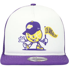 Los Angeles Lakers Youth Court Sport Mascot 9FIFTY Snapback Hat White/Purple - New Era