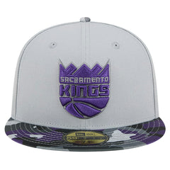 Sacramento Kings Active Color Camo Visor 59FIFTY Fitted Hat Gray - New Era