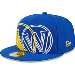 Golden State Warriors Game Day Hollow Logo Mashup 59FIFTY Fitted Hat Royal - New Era