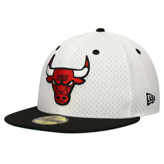 Chicago Bulls Throwback 2Tone 59FIFTY Fitted Hat White/Black - New Era