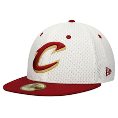 Cleveland Cavaliers Throwback 2Tone 59FIFTY Fitted Hat White/Wine - New Era