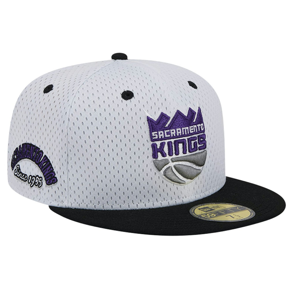 Sacramento Kings Throwback 2Tone 59FIFTY Fitted Hat White/Black - New Era