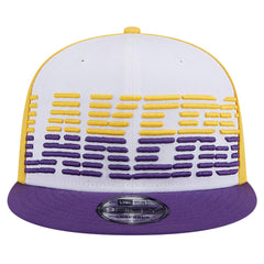 Los Angeles Lakers Throwback Gradient Tech Font 9FIFTY Snapback Hat White/Purple - New Era outlet