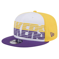 Los Angeles Lakers Throwback Gradient Tech Font 9FIFTY Snapback Hat White/Purple - New Era outlet
