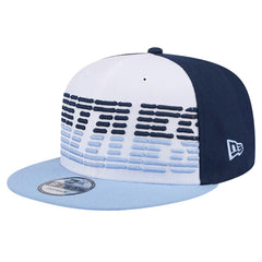 Memphis Grizzlies Throwback Gradient Tech Font 9FIFTY Snapback Hat White/Light Blue - New Era