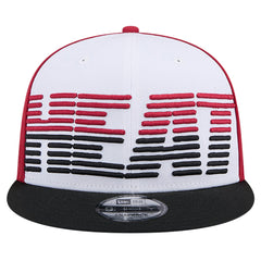 Miami Heat Throwback Gradient Tech Font 9FIFTY Snapback Hat White/Black - New Era