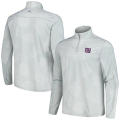 New York Giants Delray Frond IslandZone Half-Zip Sweatshirt - Gray Sweatshirts